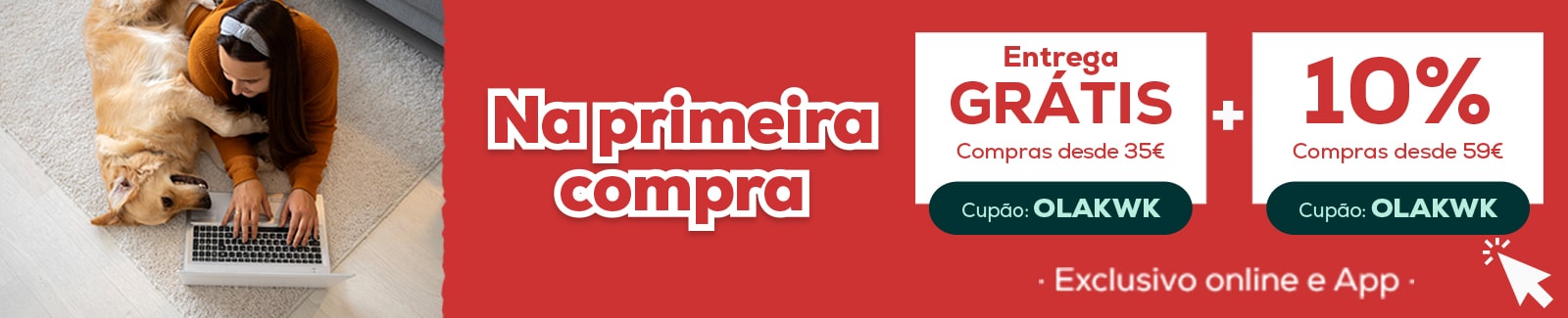 10% de desconto na sua primeira compra