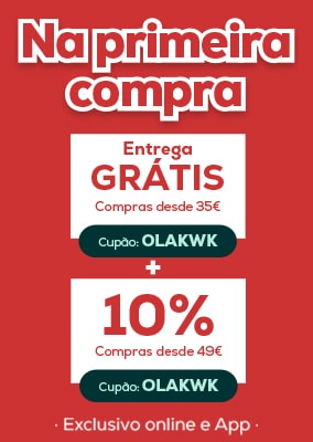 Na primeira compra 10% desconto