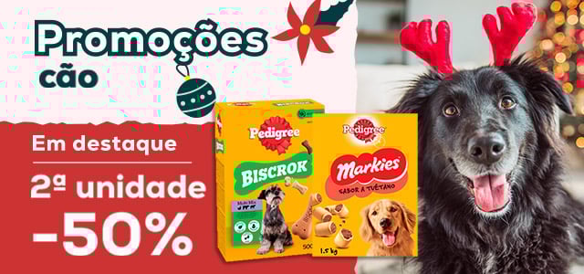 Pedigree: 2ª unidade com 50% em snacks Pedigree