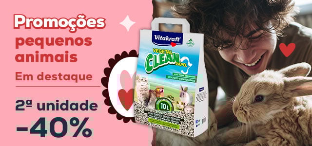 Vitakraft: -40% na 2ª unidade de absorvente de papel 10L