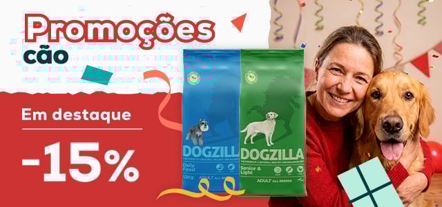 Dogzilla: -15% numa seleção de ração 12 kg