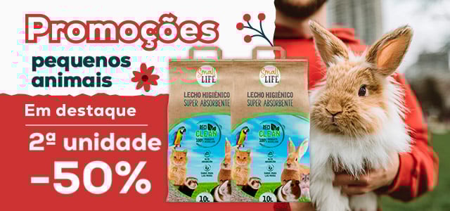 Small Life: -50% na 2ª unidade de substrato higiénico 25 L