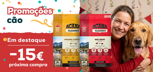 Acana: -15 € na sua próxima compra