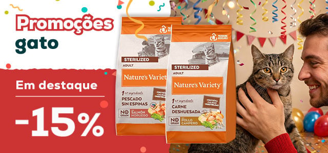 Nature’s Variety: -15% numa seleção de ração para gatos de 7 kg