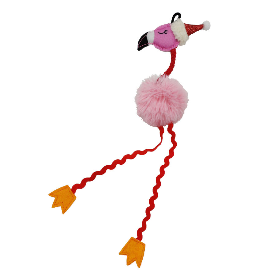 Flamingo Xmas Flamingo brinquedo natal&iacute;cio para gatos, , large Imagem n&uacute;mero 1