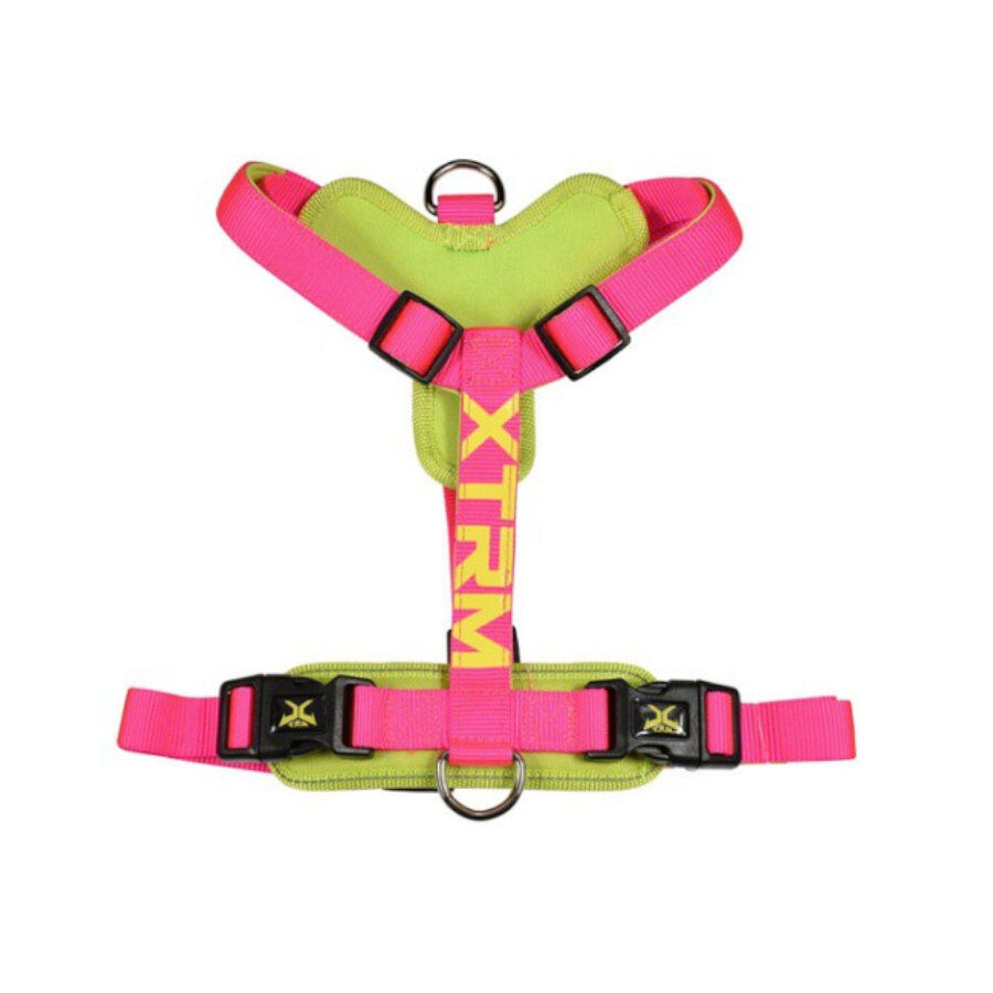 X-TRM Cronos Neon Flash Peitoral f&uacute;csia para c&atilde;es, , large Imagem n&uacute;mero 1