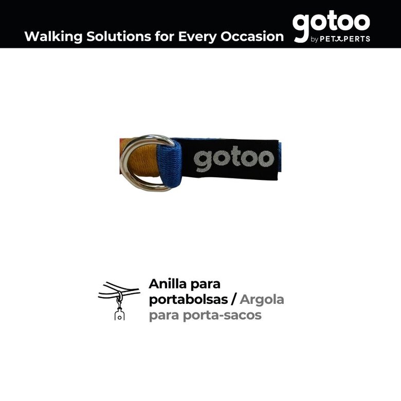 Gotoo Trela de corda azul para cães,  Imagem número 3 Gotoo Trela de corda azul para cães, , large Imagem número 3