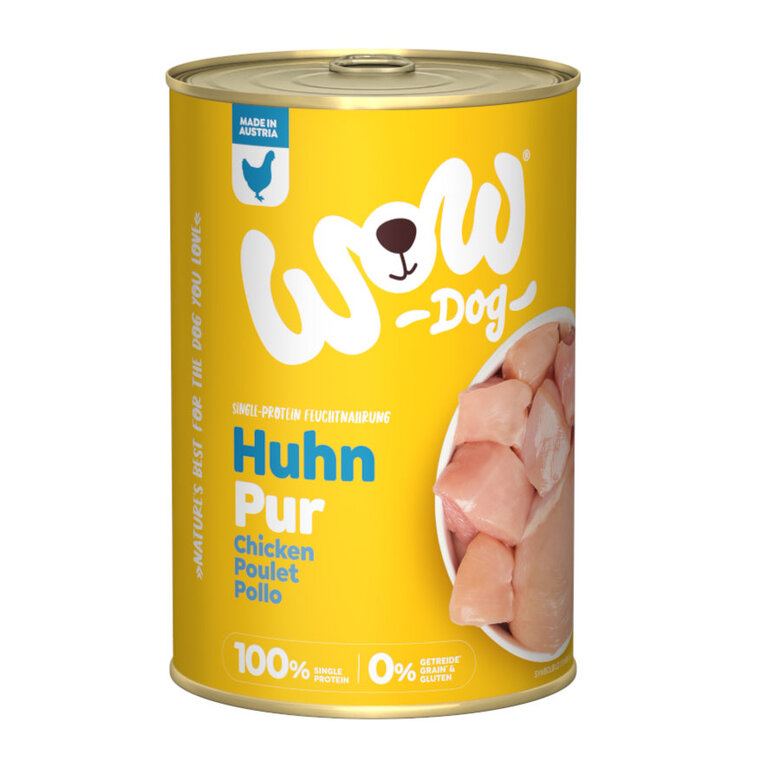 400 g Wow Food Pure Frango em lata para cães,  Imagem número 1 400 g Wow Food Pure Frango em lata para cães, , large Imagem número 1