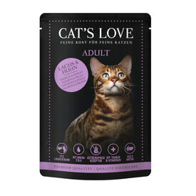 Cat's Love Adult Salmão e Frango em Gelatina saquetas para gatos