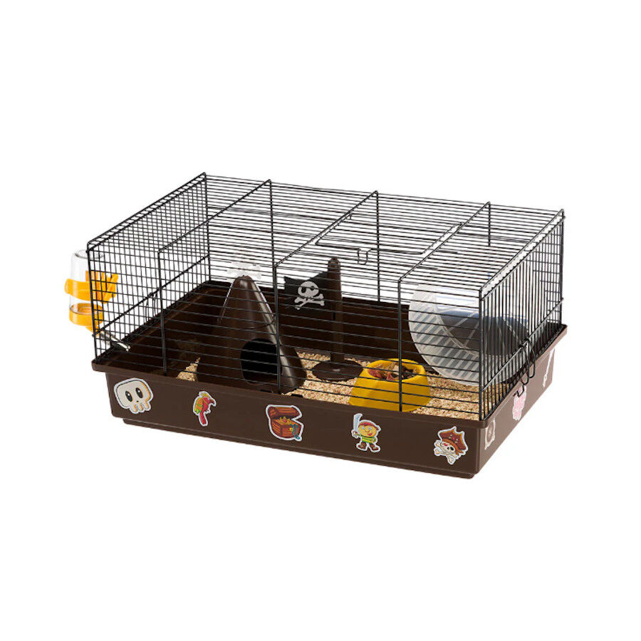 Ferplast Criceti 9 Piratas Preta Jaula para roedores, , large Imagem n&uacute;mero 1