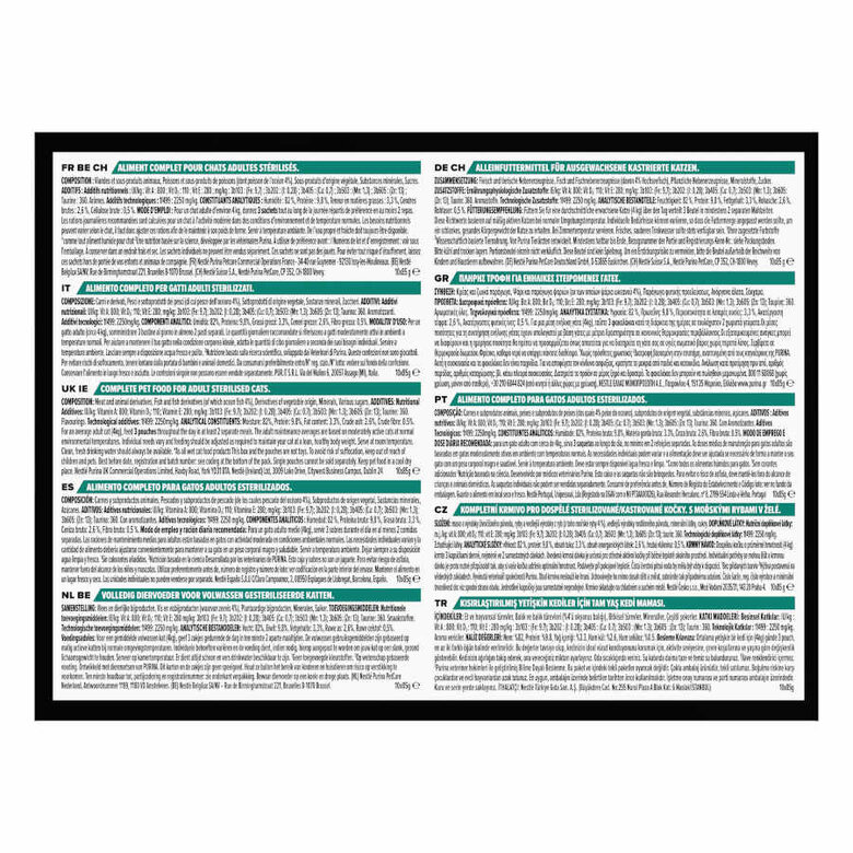 10 saquetas x 85 g Pro Plan Adulto Esterilizado Peixe Saqueta em Gelatina para gatos,  Imagem número 2 10 saquetas x 85 g Pro Plan Adulto Esterilizado Peixe Saqueta em Gelatina para gatos, , large Imagem número 2