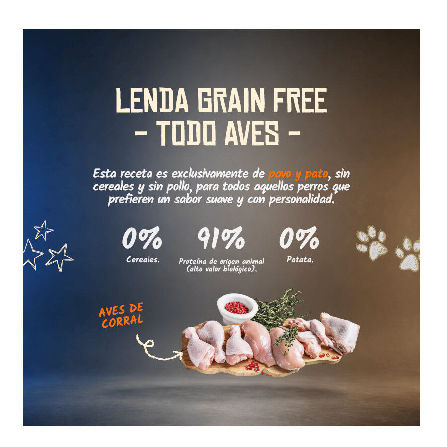 10 kg Lenda Grain Free Ra&ccedil;&atilde;o de Peru e Pato para c&atilde;es, , large Imagem n&uacute;mero 4