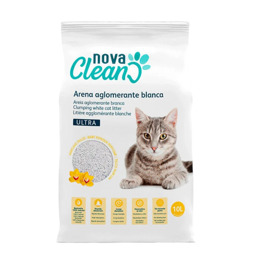 Nova Clean Ultra Areia Aglomerante de Talco para gatos, , large Imagem n&uacute;mero 1