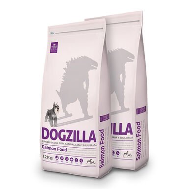 Dogzilla Adult salm&atilde;o e arroz - 2x12 kg Pack Poupan&ccedil;a