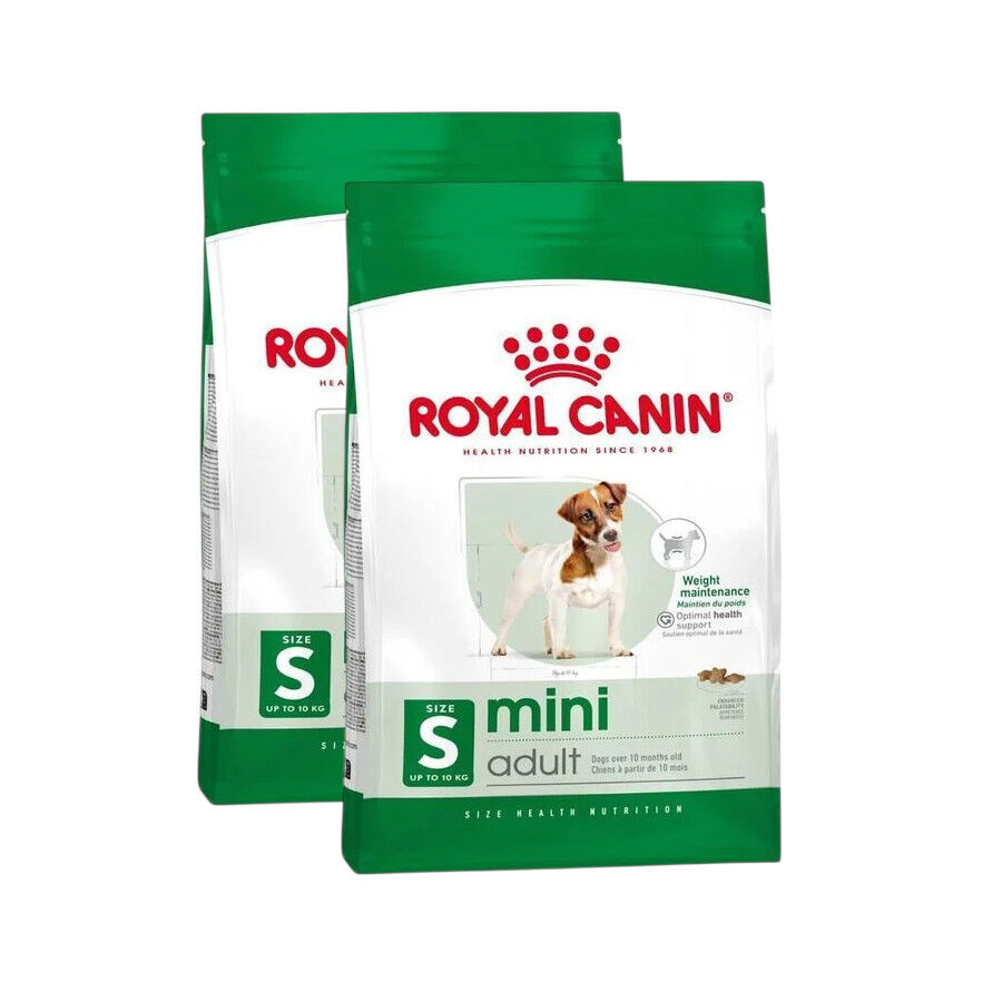 2 x 8 kg Royal Canin Mini Adult ra&ccedil;&atilde;o para c&atilde;es Pack poupan&ccedil;a!, , large Imagem n&uacute;mero 1