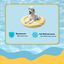 Summer Vibes Round Cool Mat Club Cama Refrescante para c&atilde;es, , large Indicador imagem n&uacute;mero 3