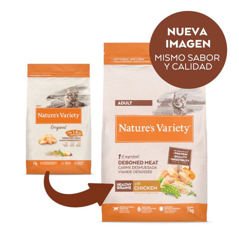 7 kg Nature's Variety Healthy Grains Adult Frango ração para gatos,  Imagem número 2 7 kg Nature's Variety Healthy Grains Adult Frango ração para gatos, , large Imagem número 2