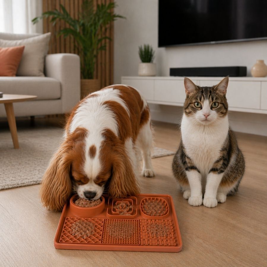 Leeby Tapete de Lamber Laranja para c&atilde;es e gatos, , large Imagem n&uacute;mero 1