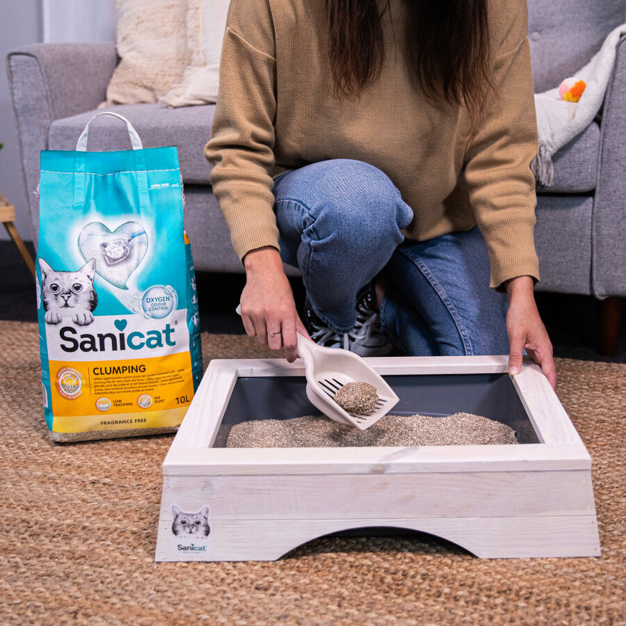 10 L Sanicat Cumpling Areia Aglomerante para gatos, , large Imagem n&uacute;mero 5