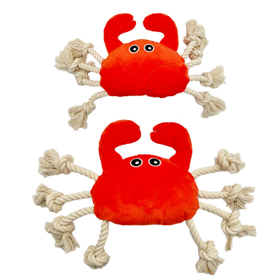 Tootoy! Comfort Fresh Crab peluche com corda para c&atilde;es, , large Imagem n&uacute;mero 3