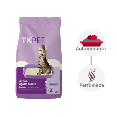 TK-Pet Areia Aglomerante Betonite e Lavanda para gatos