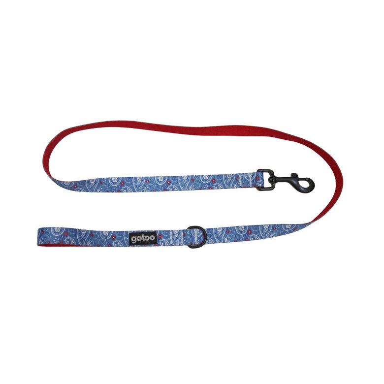 Gotoo Trela estampada azul para cães,  Imagem número 1 Gotoo Trela estampada azul para cães, , large Imagem número 1