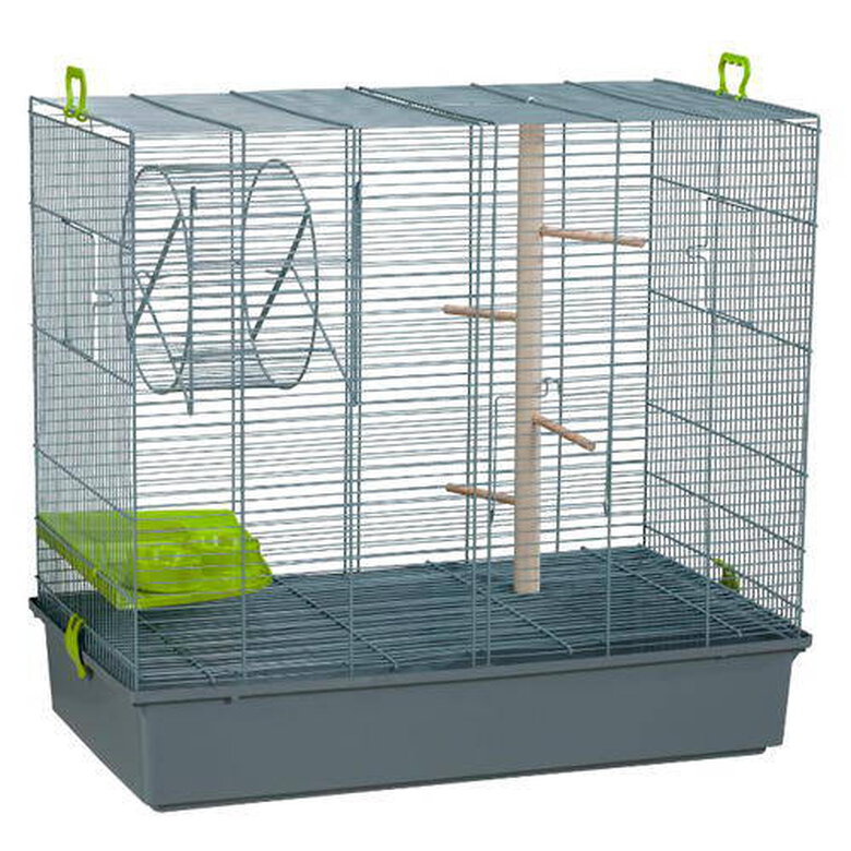 Voltregá jaula con rueda y saltador para ardillas Imagem número 1 Voltregá jaula con rueda y saltador para ardillas Imagem número 1