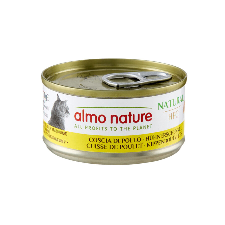 70 gr Almo Nature HFC Coxa de Frango lata para gatos, , large Imagem n&uacute;mero 1
