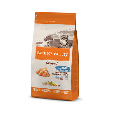 Nature's Variety Adult Sterilised Original Salmão ração para gatos 