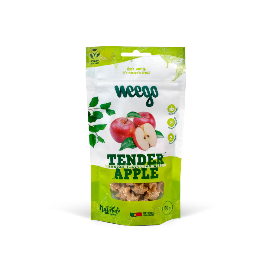 12 pacotes x 50 g Weego Snacks Tender Ma&ccedil;&atilde; para c&atilde;es, , large Imagem n&uacute;mero 1