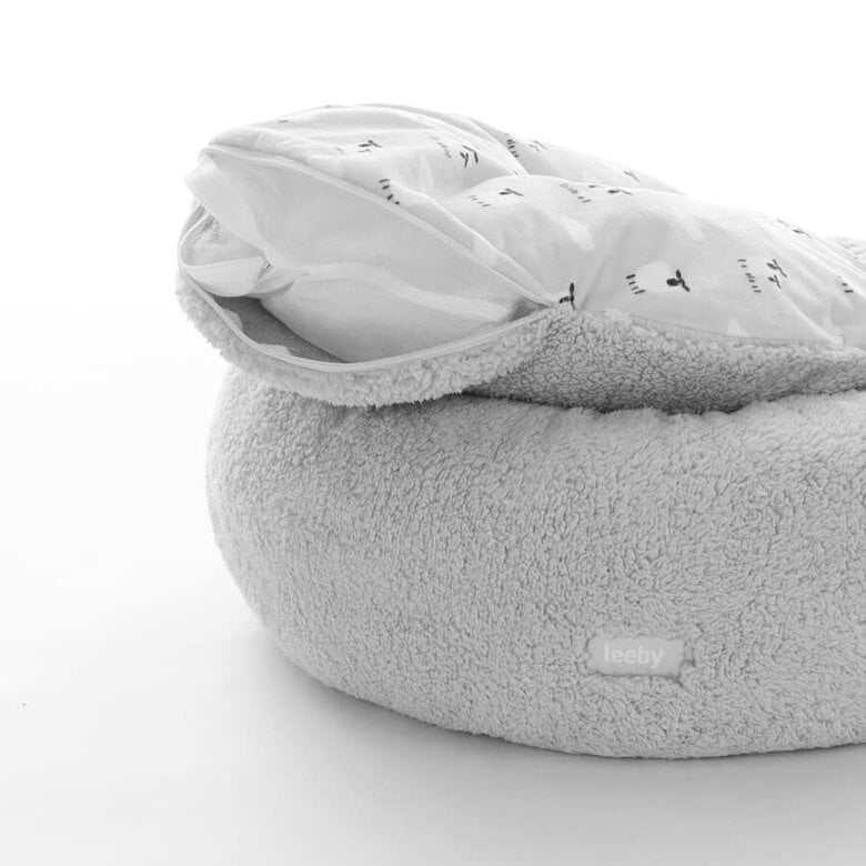 Leeby Cama de pelo cinzenta com ovelhas com cobertura amovível para cachorros,  Imagem número 9 Leeby Cama de pelo cinzenta com ovelhas com cobertura amovível para cachorros, , large Imagem número 9