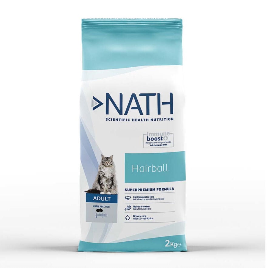 2 kg Nath Adult Hairball ra&ccedil;&atilde;o para gatos, , large Imagem n&uacute;mero 1