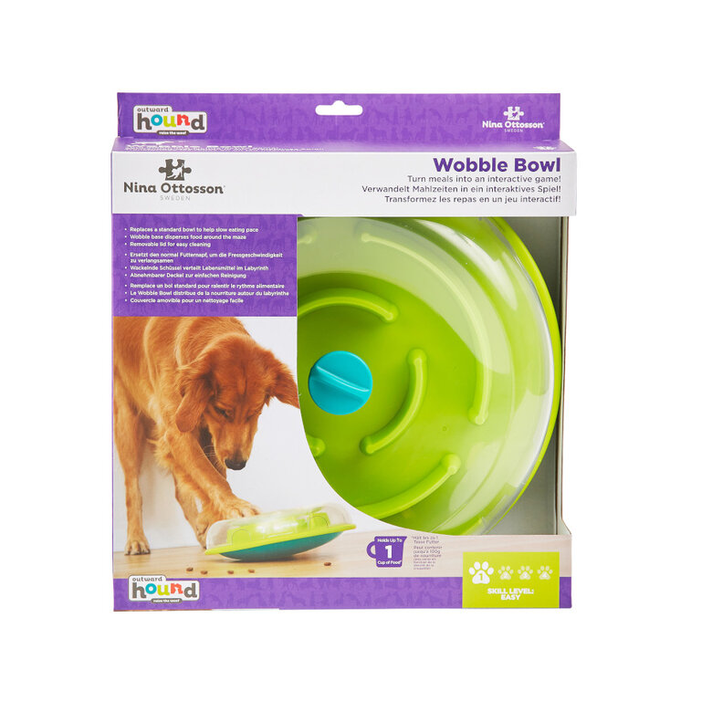 Outward Hound Wobble Bowl Brinquedo interativo com dispensador de snacks para cães,  Imagem número 8 Outward Hound Wobble Bowl Brinquedo interativo com dispensador de snacks para cães, , large Imagem número 8