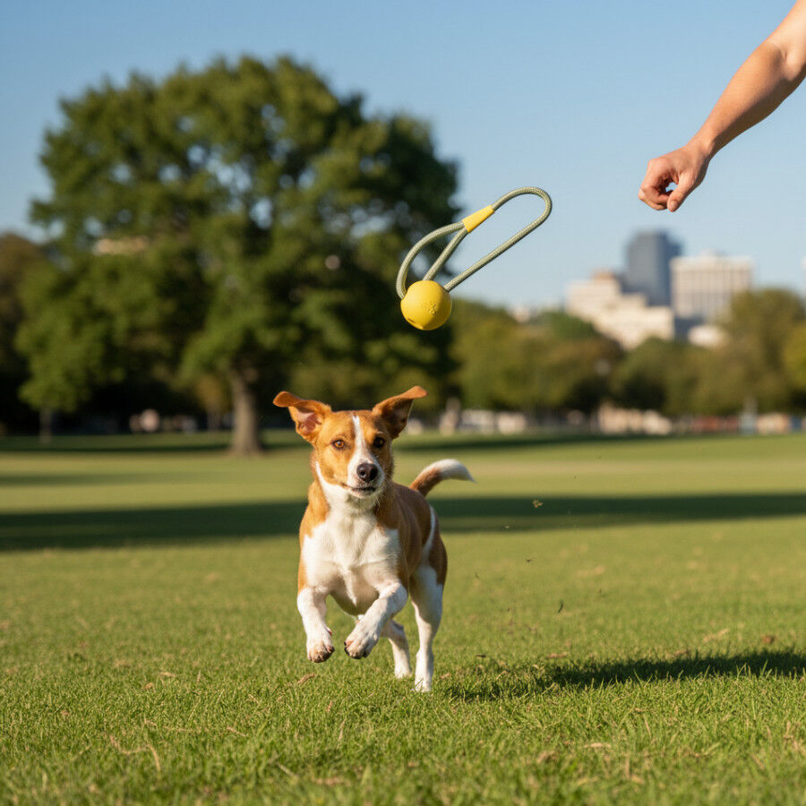 BECO Mordedor bola de lan&ccedil;ar amarela para c&atilde;es, , large Imagem n&uacute;mero 1