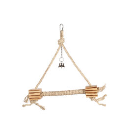 Flamingo Swing com brinquedo de cordão para periquitos