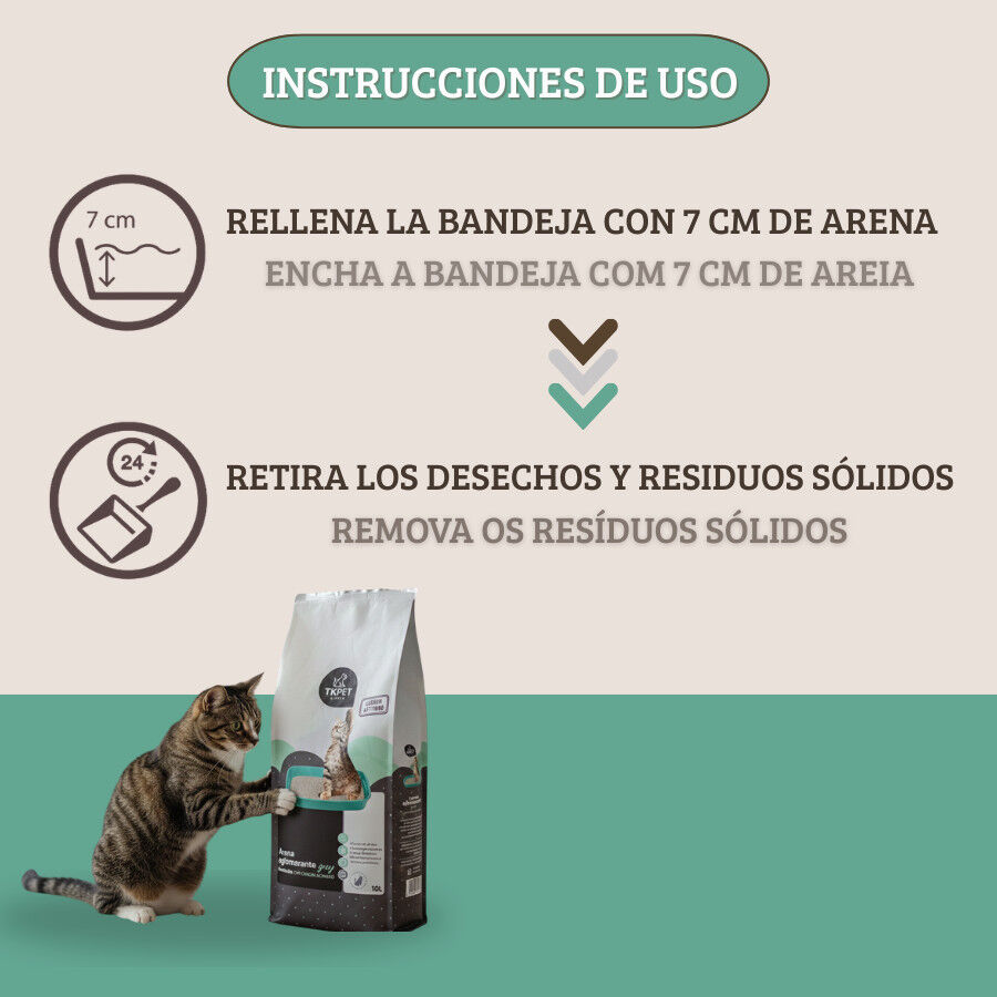 10 L TK-Pet Areia Aglomerante com Carv&atilde;o Ativo para Gatos, , large Imagem n&uacute;mero 4