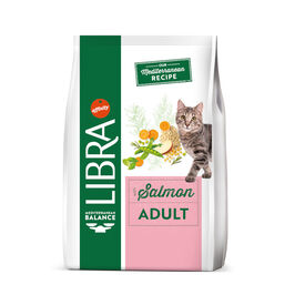 Libra Adult Salmão e Arroz ração para gatos