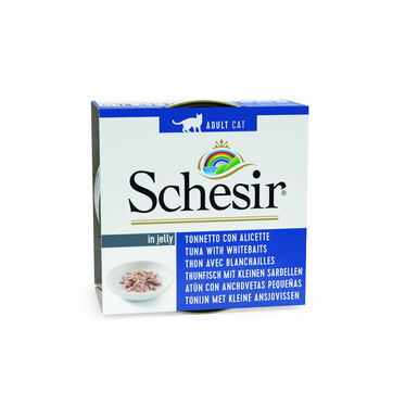 Schesir Adult Atum com Anchovas em lata para gatos 