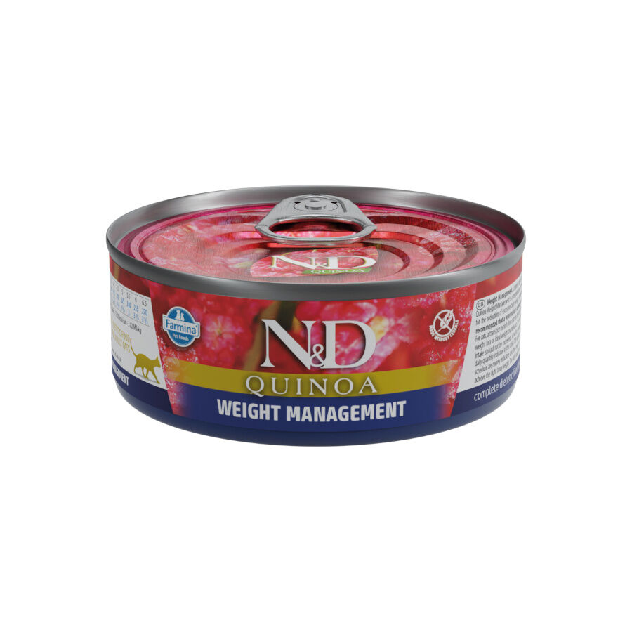 80 g Farmina N&D Controlo de Peso Alimento h&uacute;mido de quinoa em lata para gatos, , large Imagem n&uacute;mero 1
