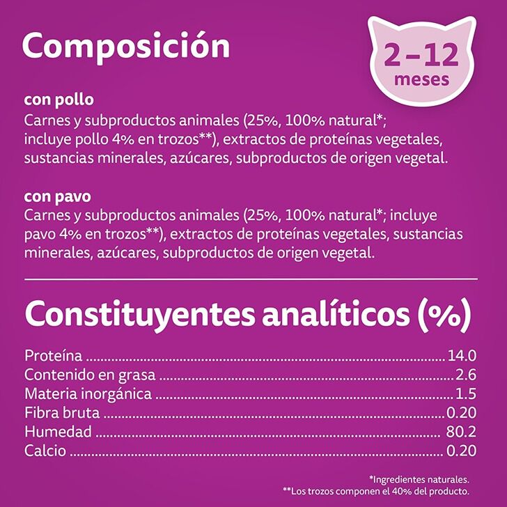 4 saquetas x 85 g Whiskas Casserole Aves Geleia em Saqueta para Gatos J&uacute;nior, , large Imagem n&uacute;mero 3