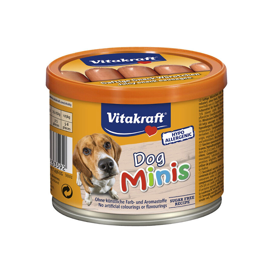 120 g Vitakraft Salsichas Mini de Carne para c&atilde;es, , large Imagem n&uacute;mero 1