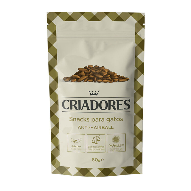60 g Criadores Snacks Anti-Hairball para gatos,  Imagem número 1 60 g Criadores Snacks Anti-Hairball para gatos, , large Imagem número 1