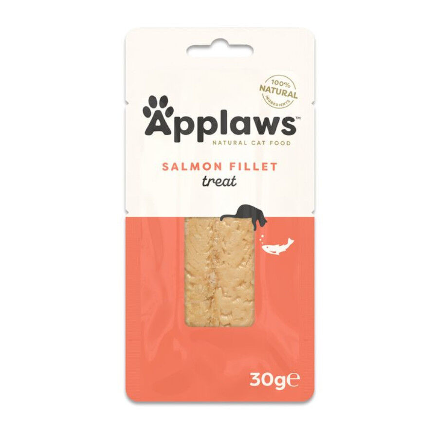 30 g Applaws Lombo de Salm&atilde;o Natural para gatos, , large Imagem n&uacute;mero 1
