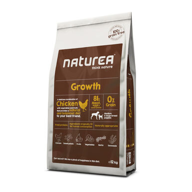 Naturea Puppy Think Nature Growth Frango ração para cães