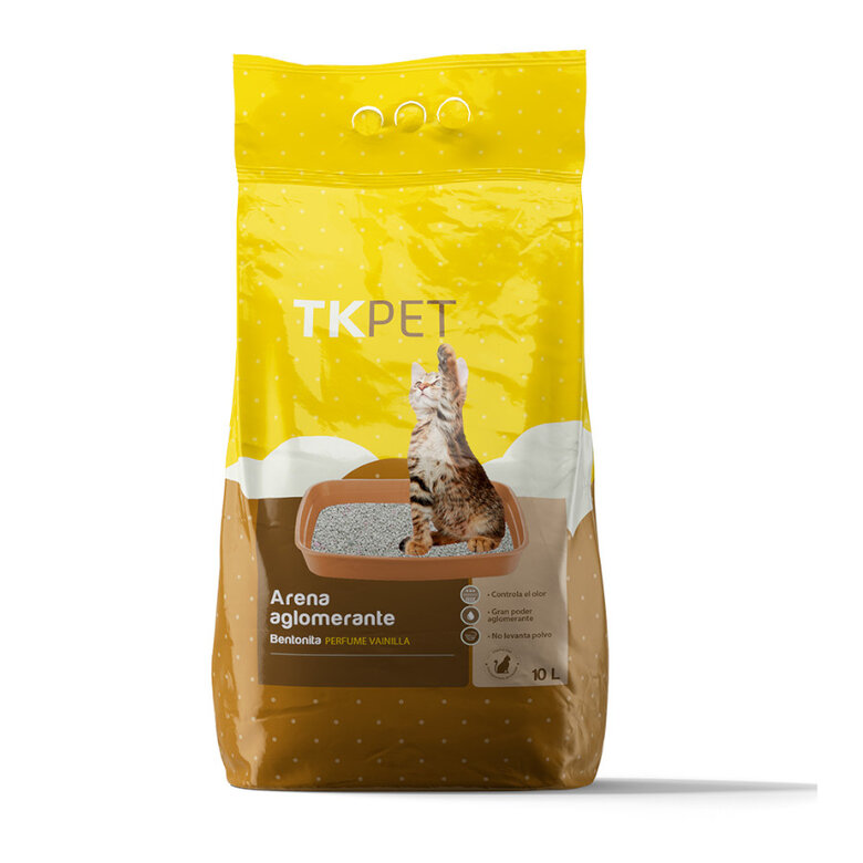 10 L TK-Pet Areia Aglomerante de Bentonita com aroma a baunilha para gatos,  Imagem número 1 10 L TK-Pet Areia Aglomerante de Bentonita com aroma a baunilha para gatos, , large Imagem número 1