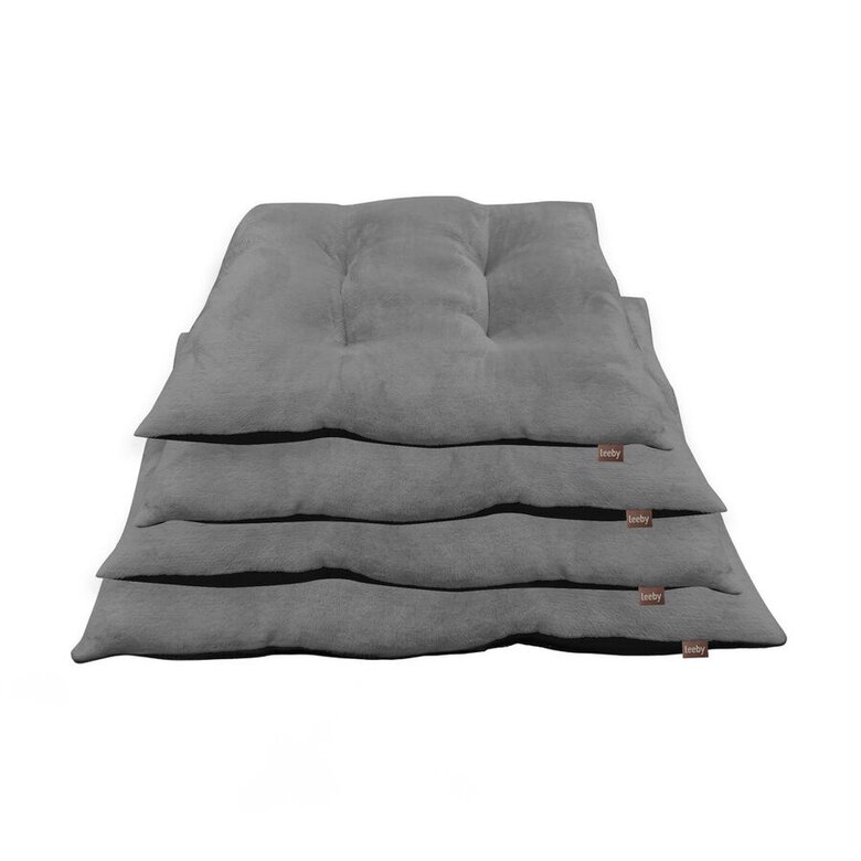 Leeby Almofada Acolchoada de Veludo Cinzenta para cães,  Imagem número 3 Leeby Almofada Acolchoada de Veludo Cinzenta para cães, , large Imagem número 3