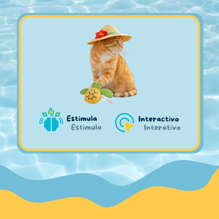 Summer Vibes Cat Turtle Peluche para gatos, , large Imagem n&uacute;mero 3