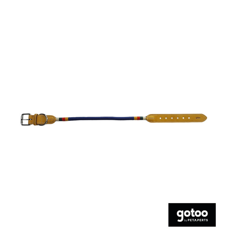 Gotoo Coleira em couro azul para cães,  Imagem número 2 Gotoo Coleira em couro azul para cães, , large Imagem número 2