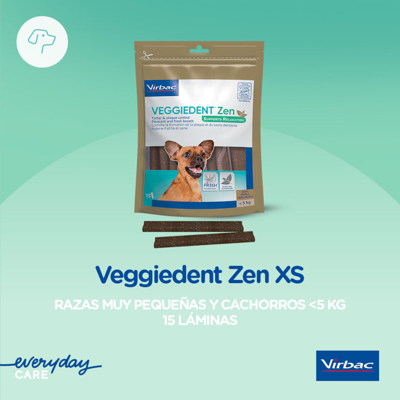 15 sticks Virbac Láminas Veggiedent Zen XS para cães,  Imagem número 3 15 sticks Virbac Láminas Veggiedent Zen XS para cães, , large Imagem número 3