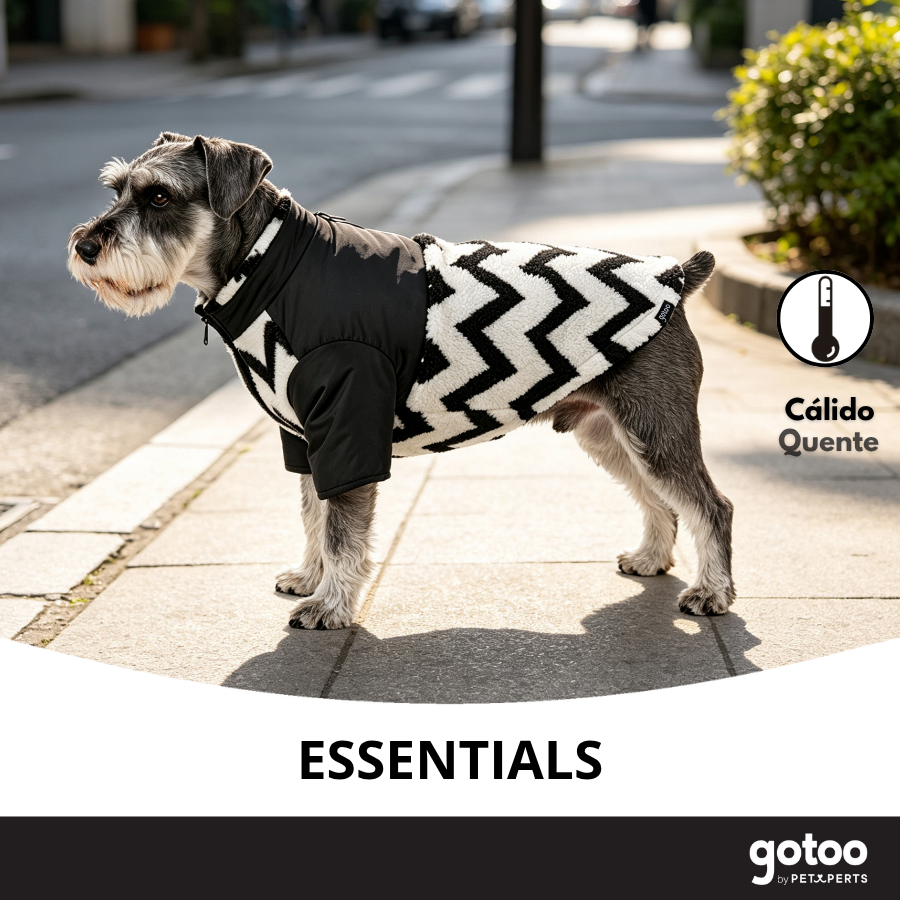 Gotoo Casaco com Padr&atilde;o Zigzag para c&atilde;es, , large Imagem n&uacute;mero 6